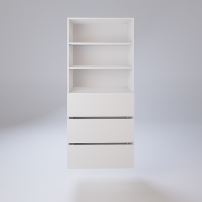 Open Shelving With Drawers